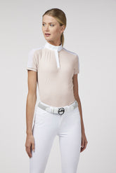 ALIMINI CAMICIA DA GARA A MANICHE CORTE DA DONNA  - Bianco ottico | Vestrum