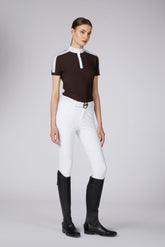 ALIMINI CAMICIA DA GARA A MANICHE CORTE DA DONNA  - Bianco ottico | Vestrum