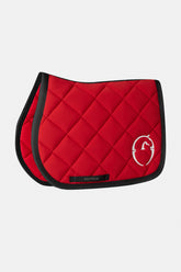 LOS ANGELES JUMPING SADDLE PAD - Medium grey/blue embroide | Vestrum