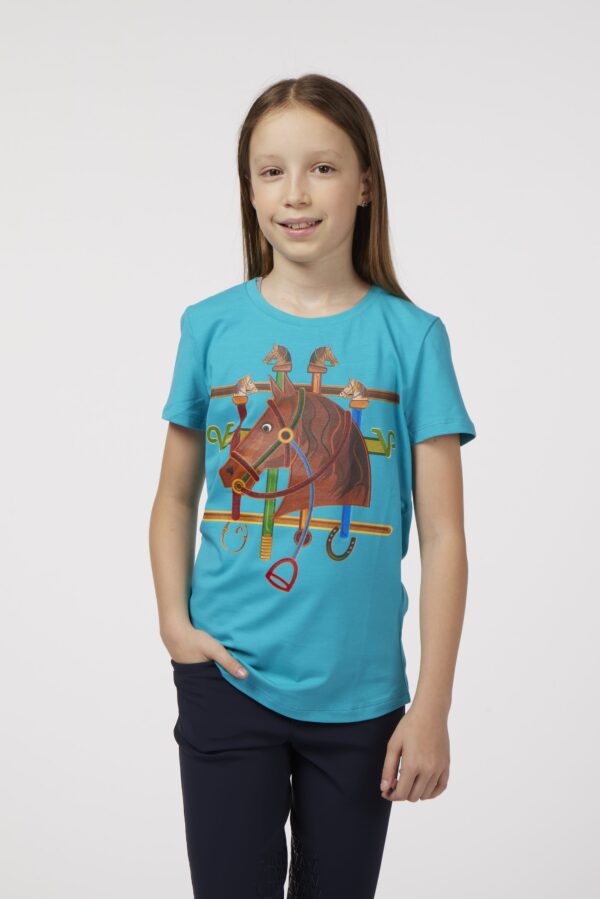 LAMPEDUSA T-SHIRT POUR FILLE AVEC MOTIF ÉQUESTRE