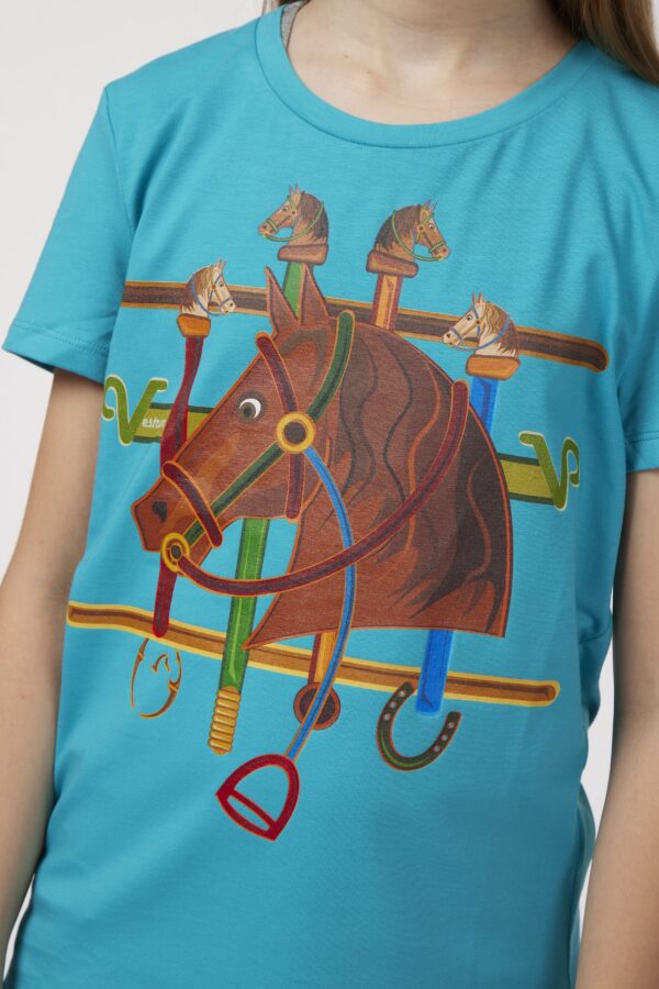 LAMPEDUSA T-SHIRT DA BAMBINA CON DISEGNO EQUESTRE - immagine 4