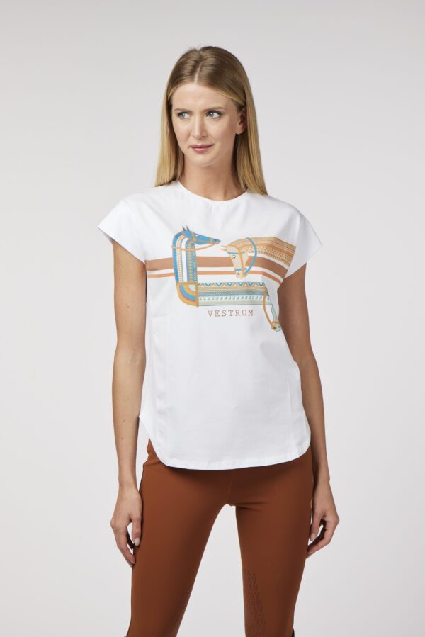 PORTOVENERE T-SHIRT POUR FEMME AVEC MOTIF ÉQUESTRE