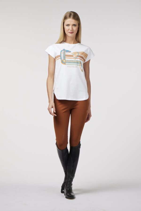 PORTOVENERE T-SHIRT DA DONNA CON DISEGNO EQUESTRE - immagine 2